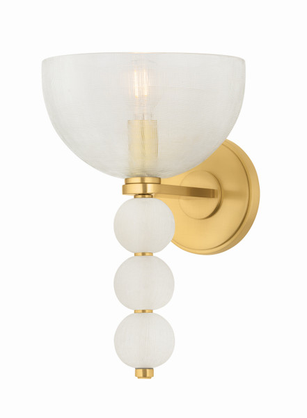 Hudson Valley - 2331-AGB - One Light Wall Sconce - Bloomvale - Aged Brass