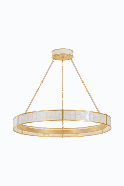 Hudson Valley - 6942-VGL - LED Chandelier - Halcott - Vintage Gold Leaf