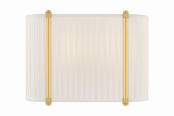 Hudson Valley - AH6308-AGB - Two Light Wall Sconce - Cornell - Aged Brass