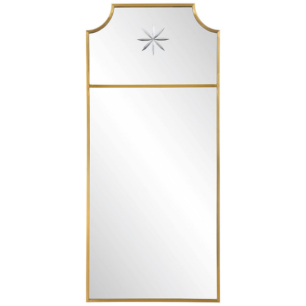 Uttermost - 09748 - Mirror - Caddington - Satin Brushed Brass