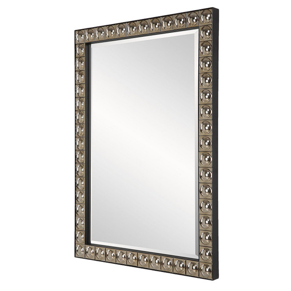 Uttermost - 09944 - Vanity Mirror - Silvio - Antiqued Silver-champagne Plating