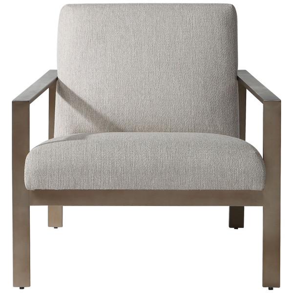 Uttermost - 23525 - Accent Chair - Wills - Antique Brushed Brass
