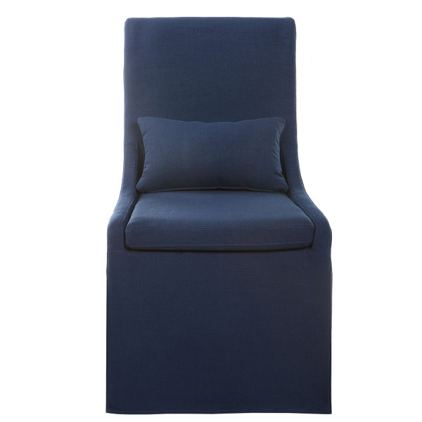 Uttermost - 23726 - Armless Chair - Coley - Blue Linen