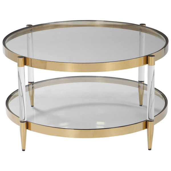 Uttermost - 24895 - Coffee Table - Kellen - Stainless Steel
