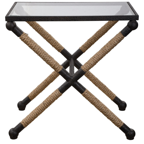 Uttermost - 24983 - Accent Table - Braddock - Rustic Iron