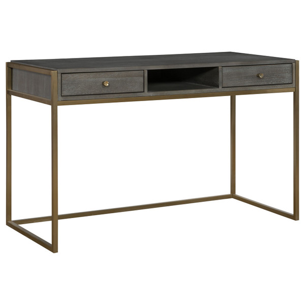 Uttermost - 25201 - Desk - Taja - Stainless Steel