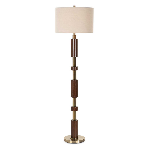 Uttermost - 30516-1 - One Light Floor Lamp - Stacked - Brass
