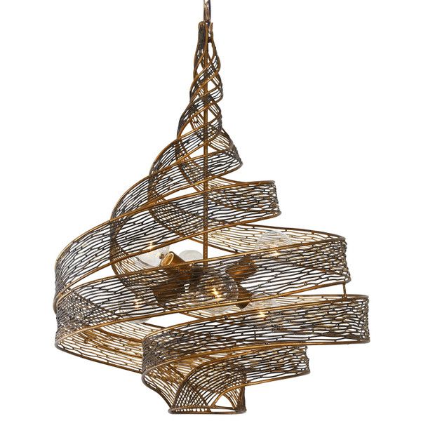 Varaluz - 240P06HO - Six Light Pendant - Flow - Hammered Ore