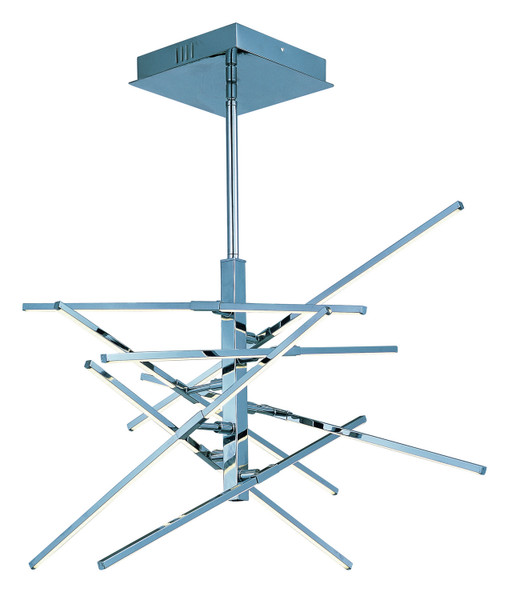 ET2 - E20695-PC - LED Pendant - Kriss Kross - Polished Chrome