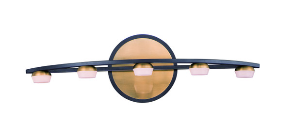 ET2 - E23163-75BKGLD - LED Bath Vanity - Button - Black / Gold