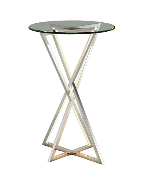 ET2 - E71010-PC - LED Accent Table - York - Polished Chrome