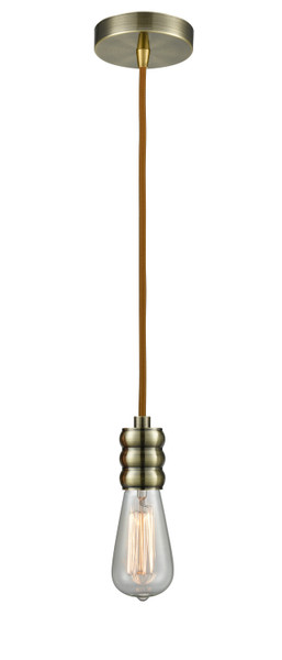 Innovations - 100AB-10CR-5AB - One Light Mini Pendant - Gatsby - Antique Brass