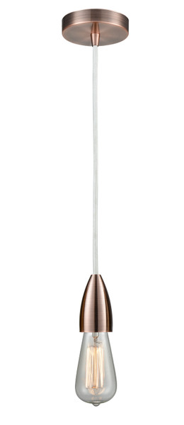 Innovations - 100AC-10W-4AC - One Light Mini Pendant - Fairchild - Antique Copper