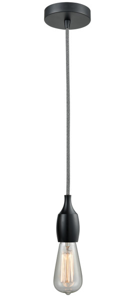 Innovations - 100BK-10BW-3BK - One Light Mini Pendant - Chelsea - Matte Black