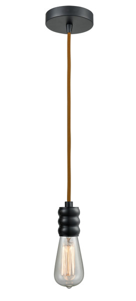 Innovations - 100BK-10CR-5BK - One Light Mini Pendant - Gatsby - Matte Black