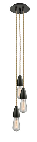 Innovations - 103OB-10RE-4OB - Three Light Pendant - Fairchild - Oil Rubbed Bronze