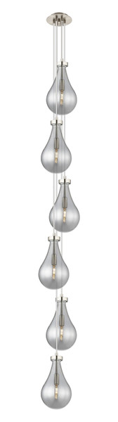 Innovations - 106-451-1P-SN-G451-7SM - Six Light Pendant - Downtown Urban - Brushed Satin Nickel