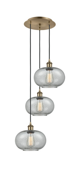 Innovations - 113B-3P-AB-G247 - LED Pendant - Ballston - Antique Brass