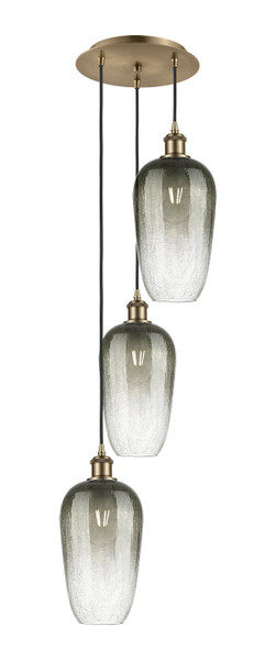 Innovations - 113B-3P-AB-G484-7SL - Three Light Pendant - Ballston - Antique Brass