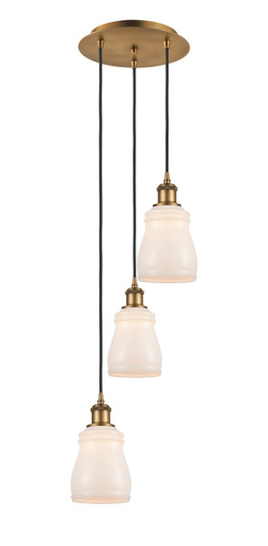 Innovations - 113B-3P-BB-G391 - LED Pendant - Ballston - Brushed Brass
