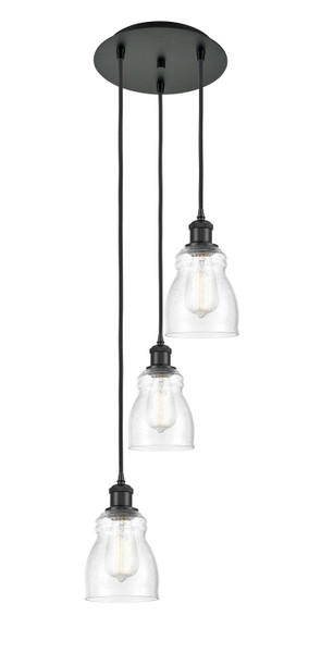 Innovations - 113B-3P-BK-G394 - LED Pendant - Ballston - Matte Black