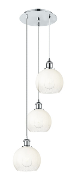 Innovations - 113B-3P-PC-G483-8OP - Three Light Pendant - Ballston - Polished Chrome