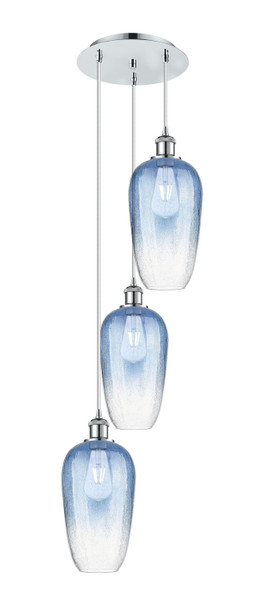 Innovations - 113B-3P-PC-G484-7SB - Three Light Pendant - Ballston - Polished Chrome