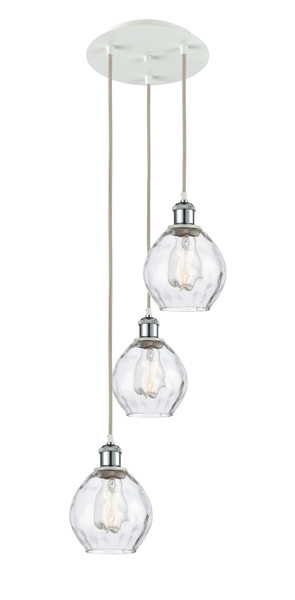 Innovations - 113B-3P-WPC-G362 - LED Pendant - Ballston - White Polished Chrome