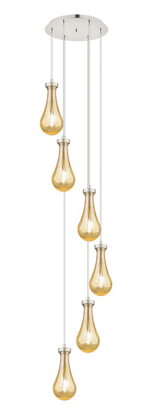 Innovations - 116-451-1P-PN-G451-5ME - Six Light Pendant - Downtown Urban - Polished Nickel