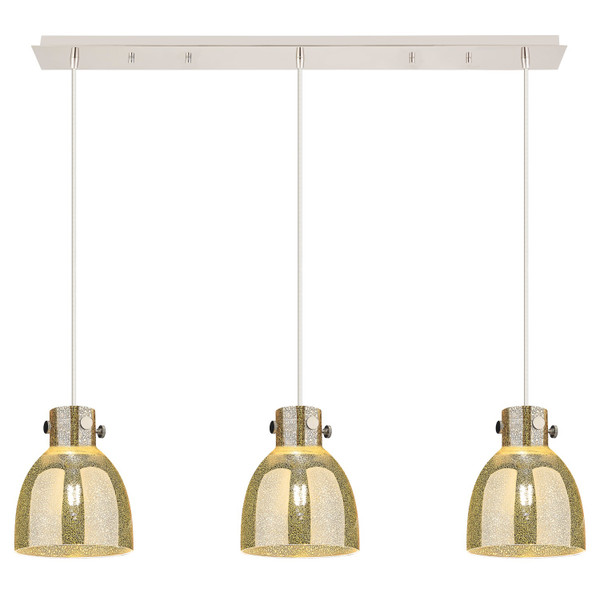 Innovations - 123-410-1PS-PN-G412-8ME - Three Light Linear Pendant - Downtown Urban - Polished Nickel