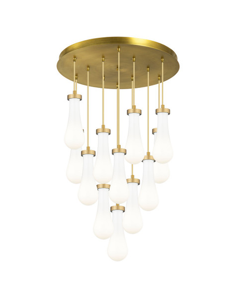 Innovations - 126-451-1P-BB-G451-4GWH - 12 Light Pendant - Downtown Urban - Brushed Brushed Brass