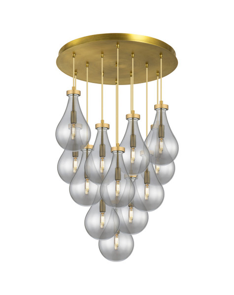 Innovations - 126-451-1P-BB-G451-7SM - 12 Light Pendant - Downtown Urban - Brushed Brass