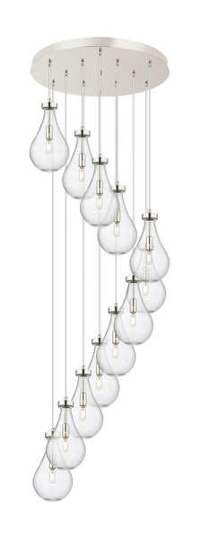 Innovations - 126-451-1P-PN-G451-7CL - 12 Light Pendant - Downtown Urban - Polished Nickel