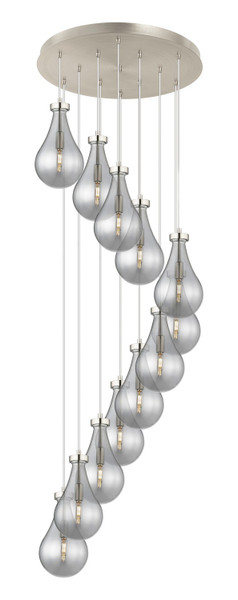 Innovations - 126-451-1P-SN-G451-7SM - 12 Light Pendant - Downtown Urban - Brushed Satin Nickel