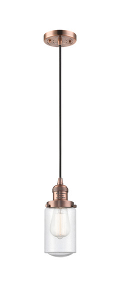 Innovations - 201C-AC-G314 - One Light Mini Pendant - Franklin Restoration - Antique Copper