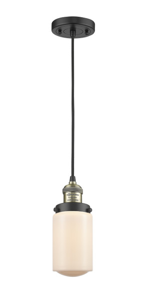 Innovations - 201C-BAB-G311 - One Light Mini Pendant - Franklin Restoration - Black Antique Brass