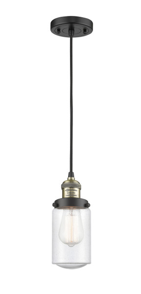 Innovations - 201C-BAB-G314 - One Light Mini Pendant - Franklin Restoration - Black Antique Brass