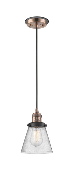 Innovations - 201CBP-ACBK-G64 - One Light Mini Pendant - Franklin Restoration - Antique Copper