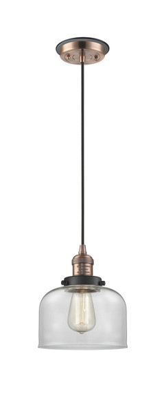 Innovations - 201CBP-ACBK-G72 - One Light Mini Pendant - Franklin Restoration - Antique Copper