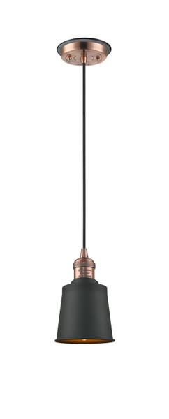Innovations - 201CBP-ACBK-M9-BK - One Light Mini Pendant - Franklin Restoration - Antique Copper