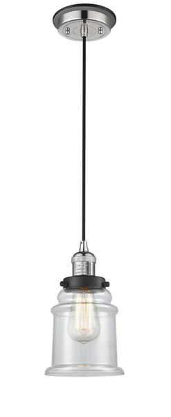 Innovations - 201CBP-PNBK-G182 - One Light Mini Pendant - Franklin Restoration - Polished Nickel