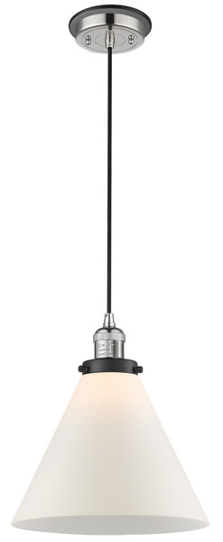 Innovations - 201CBP-PNBK-G41-L - One Light Mini Pendant - Franklin Restoration - Polished Nickel
