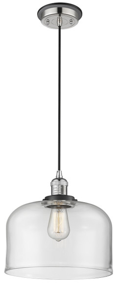 Innovations - 201CBP-PNBK-G72-L - One Light Mini Pendant - Franklin Restoration - Polished Nickel