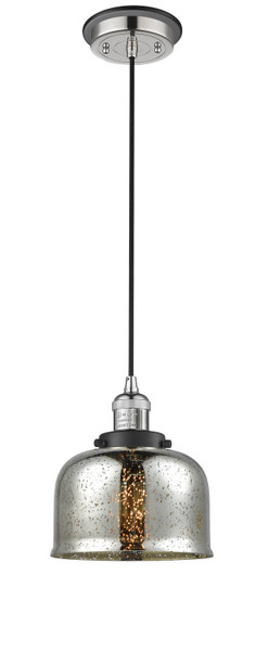 Innovations - 201CBP-PNBK-G78 - One Light Mini Pendant - Franklin Restoration - Polished Nickel