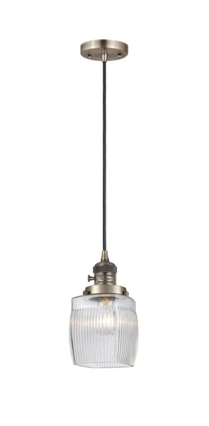 Innovations - 201CSW-AB-G302-LED - LED Mini Pendant - Franklin Restoration - Antique Brass