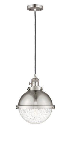 Innovations - 201CSW-SN-HFS-84-SN-LED - LED Mini Pendant - Franklin Restoration - Brushed Satin Nickel