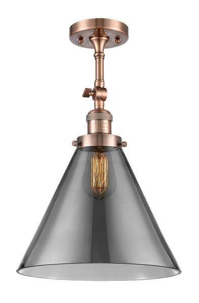 manufacturer_finish:Antique Copper|manufacturer_glass:Light Smoke Cone 12|light_output:220.00lm|color_temperature:2200K|cri:99