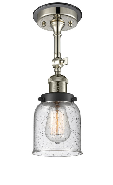 Innovations - 201FBP-PNBK-G54 - One Light Semi-Flush Mount - Franklin Restoration - Polished Nickel