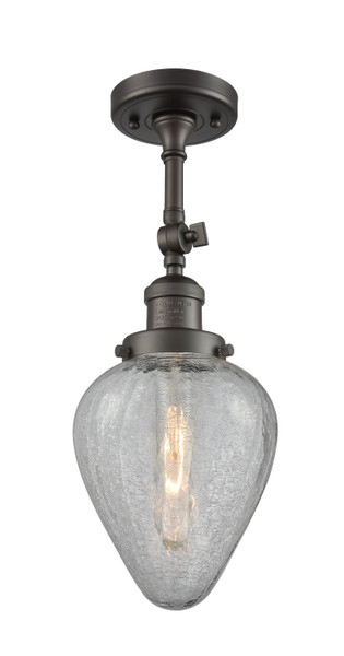 Innovations - 201F-OB-G165-LED - LED Semi-Flush Mount - Franklin Restoration - Oil Rubbed Bronze