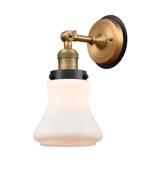 Innovations - 203BB-BPBK-HRBK-G191 - One Light Wall Sconce - Franklin Restoration - Brushed Brass